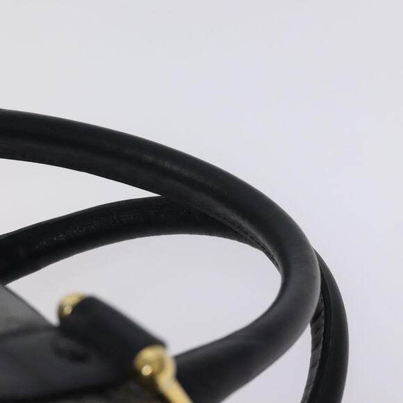 CELINE C Sulky Hand Bag Coated Canvas Navy Gold - Picture 8 of 12